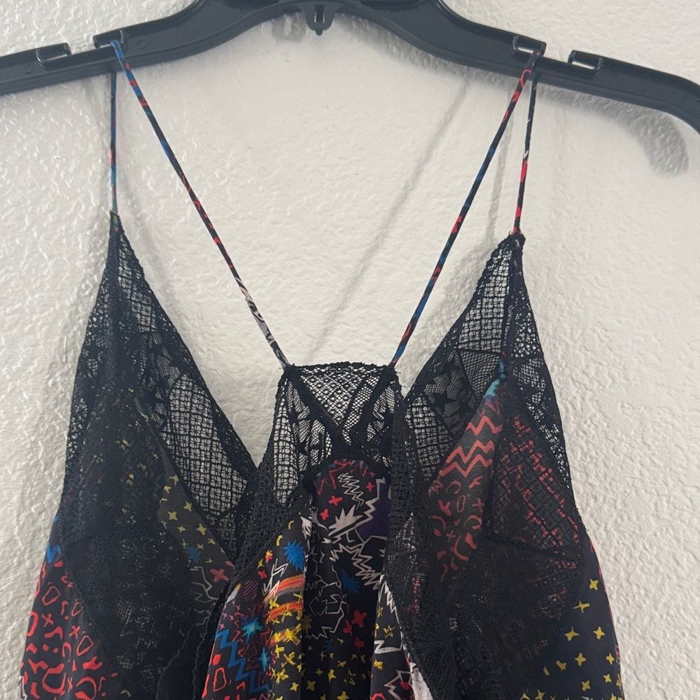 Zadig & Voltaire Christy Camisole Noir Multicolor Cami GLAM ROCK - NEW w/o tags - Picture 3 of 3